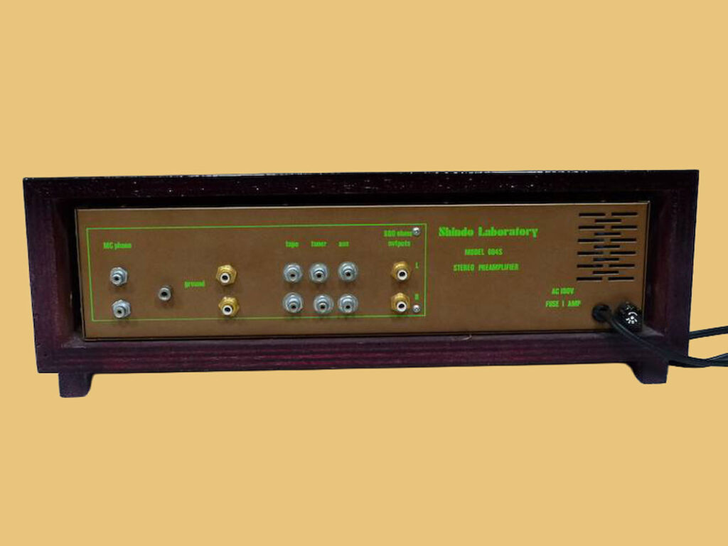 Shindo 604S Preamplifier Back